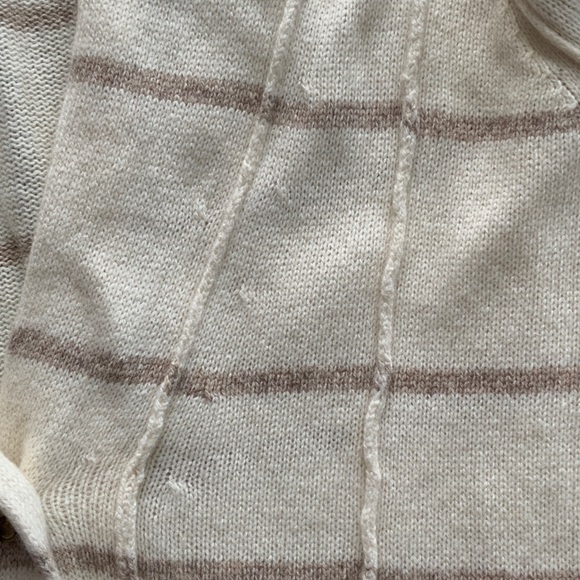 Banana Republic Cream and Tan Knit Cashmere blend Vest S - Picture 5 of 5
